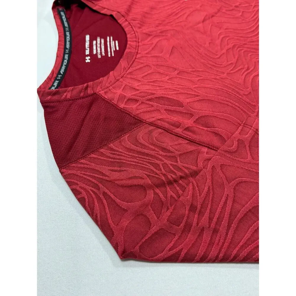 Under Armour Ua Mk 1 Short Sleeve Print Shirt Red size 2xl